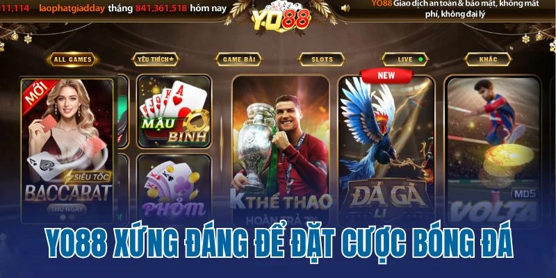 Yo88 xứng đáng để đặt cược bóng đá