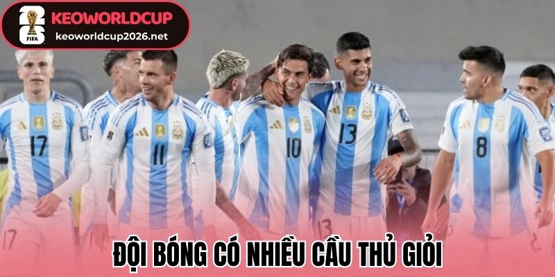 Đội bóng có nhiều cầu thủ giỏi