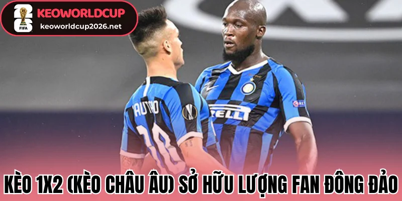 Kèo 1x2 (Kèo châu Âu) sở hữu lượng fan đông đảo