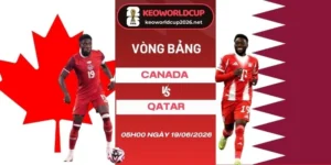 Tỷ lệ kèo Canada vs Qatar - Bảng B World Cup 05h00 19/06/2026