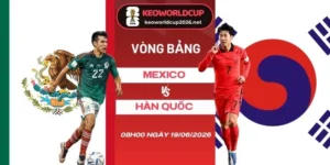 Tỷ lệ kèo nhà cái Mexico vs Hàn Quốc - Bảng A World Cup 08h00 19/06/2026