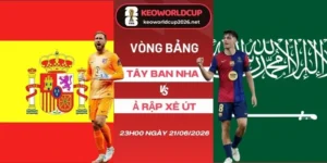 Tỷ lệ kèo nhà cái Tây Ban Nha vs Ả Rập Xê Út - Bảng H World Cup 23h00 21/06/2026