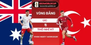 Tỷ lệ kèo nhà cái Úc vs Thổ Nhĩ Kỳ - Bảng D World Cup 11h00 14/06/2026