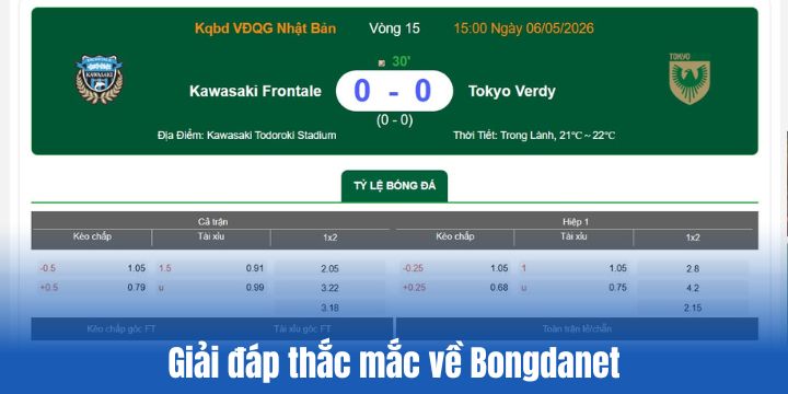 Bongdanet - Cập nhật tỷ lệ kèo & nhận định chuyên môn trước trận 7 Giải đáp những điều Bongdanet còn khiến người xem lăn tăn