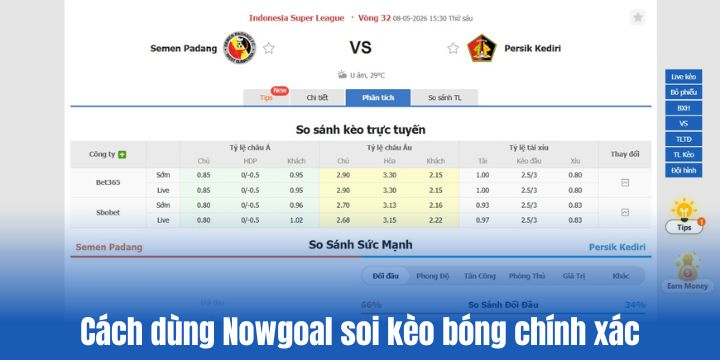 Cách dùng Nowgoal để soi kèo bóng hiệu quả